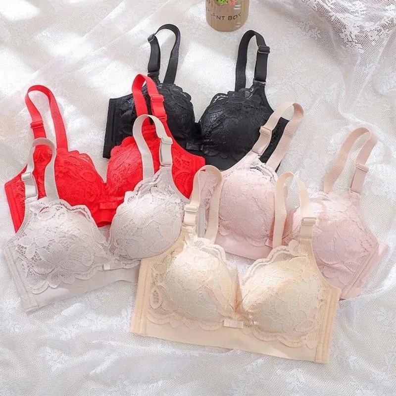 Reggiseno push up imbottito spesso 12 cm, reggiseno con arricciatura senza fili, per un sollevamento naturale sexy del piccolo petto — image 6