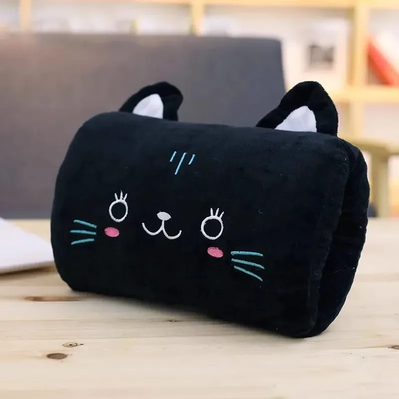 Coussin créatif chauffant pour les mains, cadeau en peluche, ours rose, oreiller en peluche pour enfants, gants chauffants pour les mains, oreiller de sieste de dessin animé pour adultes — image 11