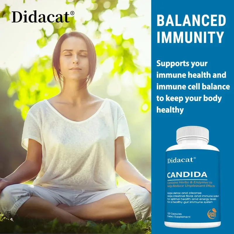Suplementos de Candida - Contendo Ervas e Enzimas Ajudam a Desintoxicar e Limpar, Promovendo uma Flora Intestinal Saudável e Sistema Imunológico — image 2