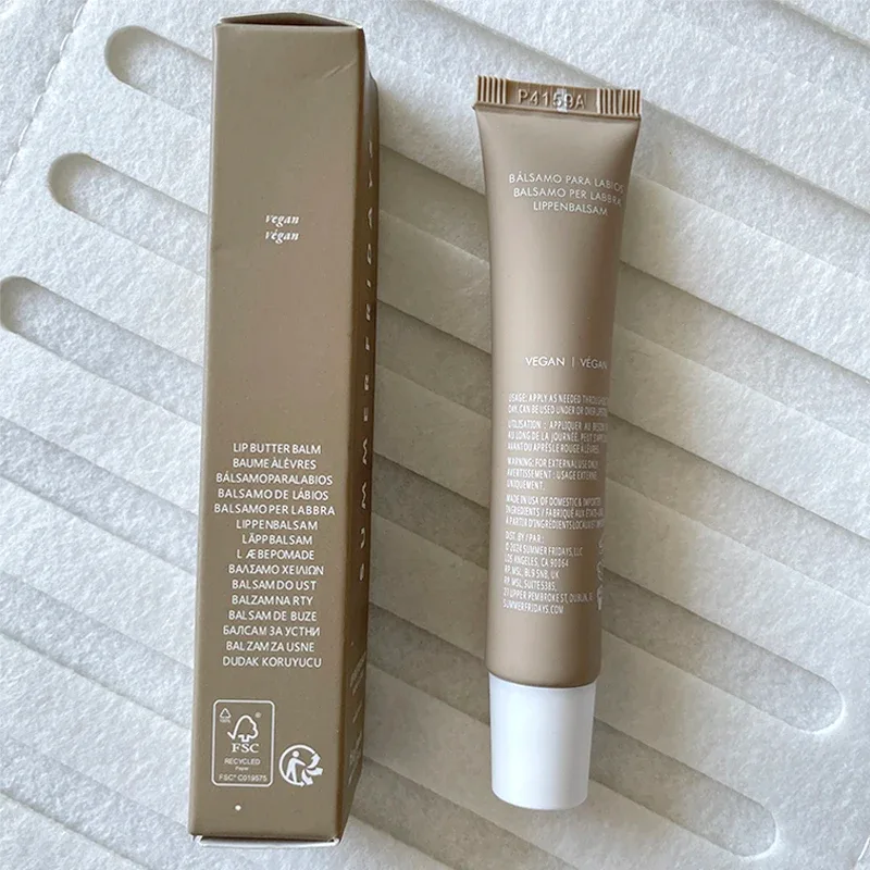 Summer Limited Rho Vanilla Beige LipBalm Set di rossetti trasparenti idratanti Tubo morbido e liscio Specchio per labbra Lucidalabbra Blum per labbra Trucco — image 13