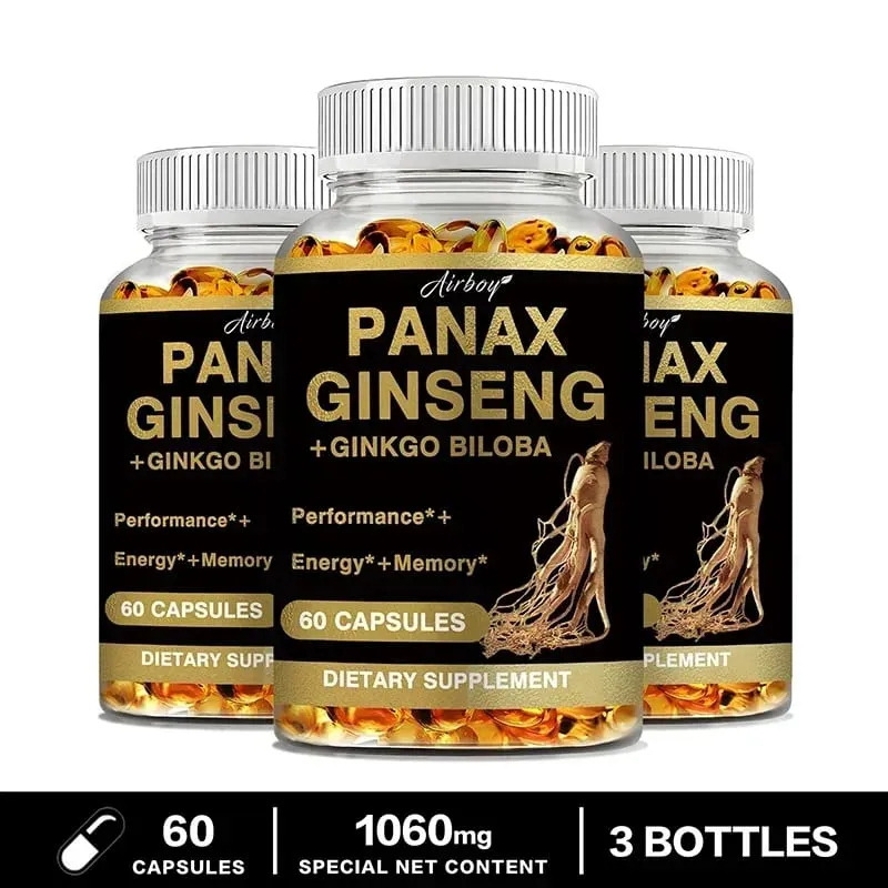 Panax Ginseng + Ginkgo Biloba - Podpora imunity Zlepšení fyzického výkonu Zlepšení paměti a udržení celkového zdraví — image 11