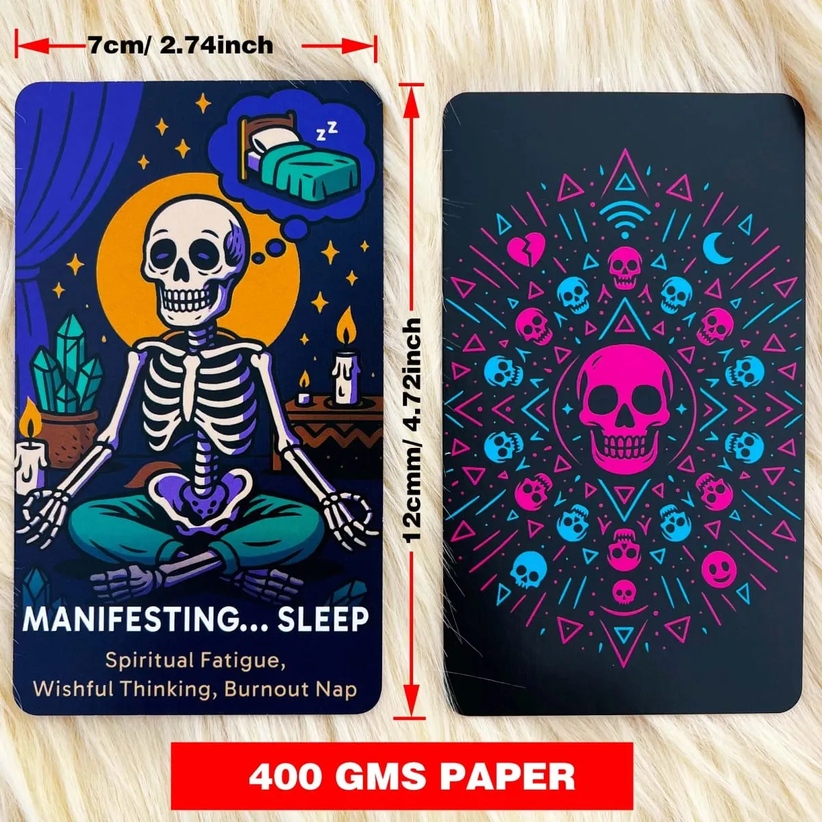 The Dead Inside Deck Kad Tarot 54 Kad 13x8cm Ramalan Rangka Oracle Meet Death Di Bawah Dek Permainan Kad — image 6