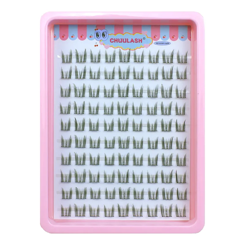 10 Rows Cat Eye Single Cluster Fake Eyelashes Natural Cosplay Makeup False Eyelashes Self-adhesive Natural Wispy Lash Extension — image 9