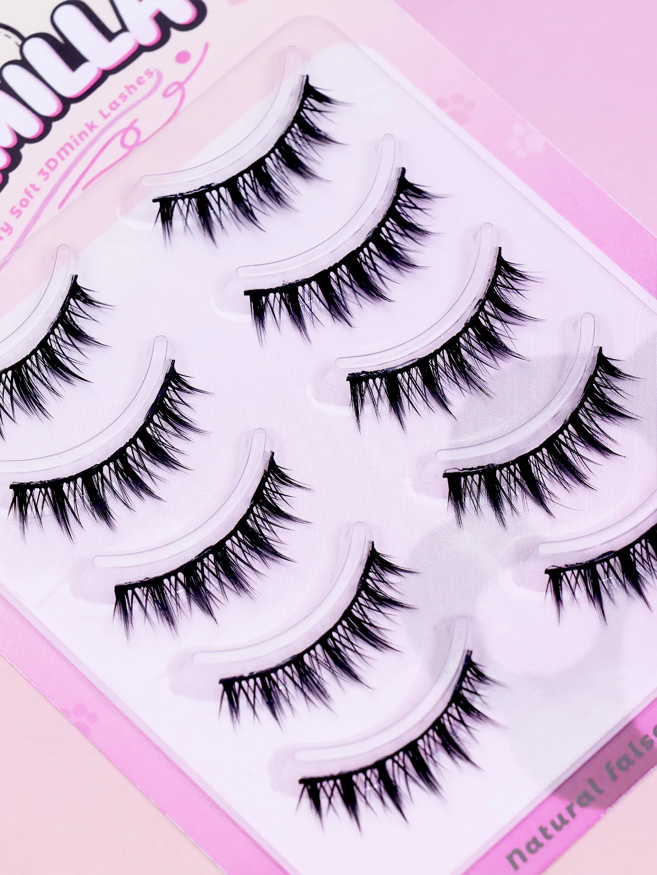 Spiky Devil Cat-Eye ריסים מלאכותיים 5-10 מ"מ Wispy Spiky Strip ריסים Natural Fluffy Fox Eye הארכת ריסים רך כמו מינק תלת מימד — image 3