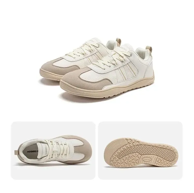 Unisex-Schuhe mit breiter Spitze, Barfuß, Zero Drop, minimalistische Sneakers, Mesh-Kunstleder, Patchwork-Schnürschuhe — image 12