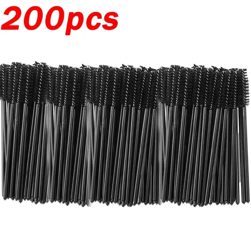 Sort øjenbryn Perm Makeup Brush Engangs øjenvippeforlængelse Brow Comb Professionel Mascara Wands Applikator Spoolere Værktøj — image 9