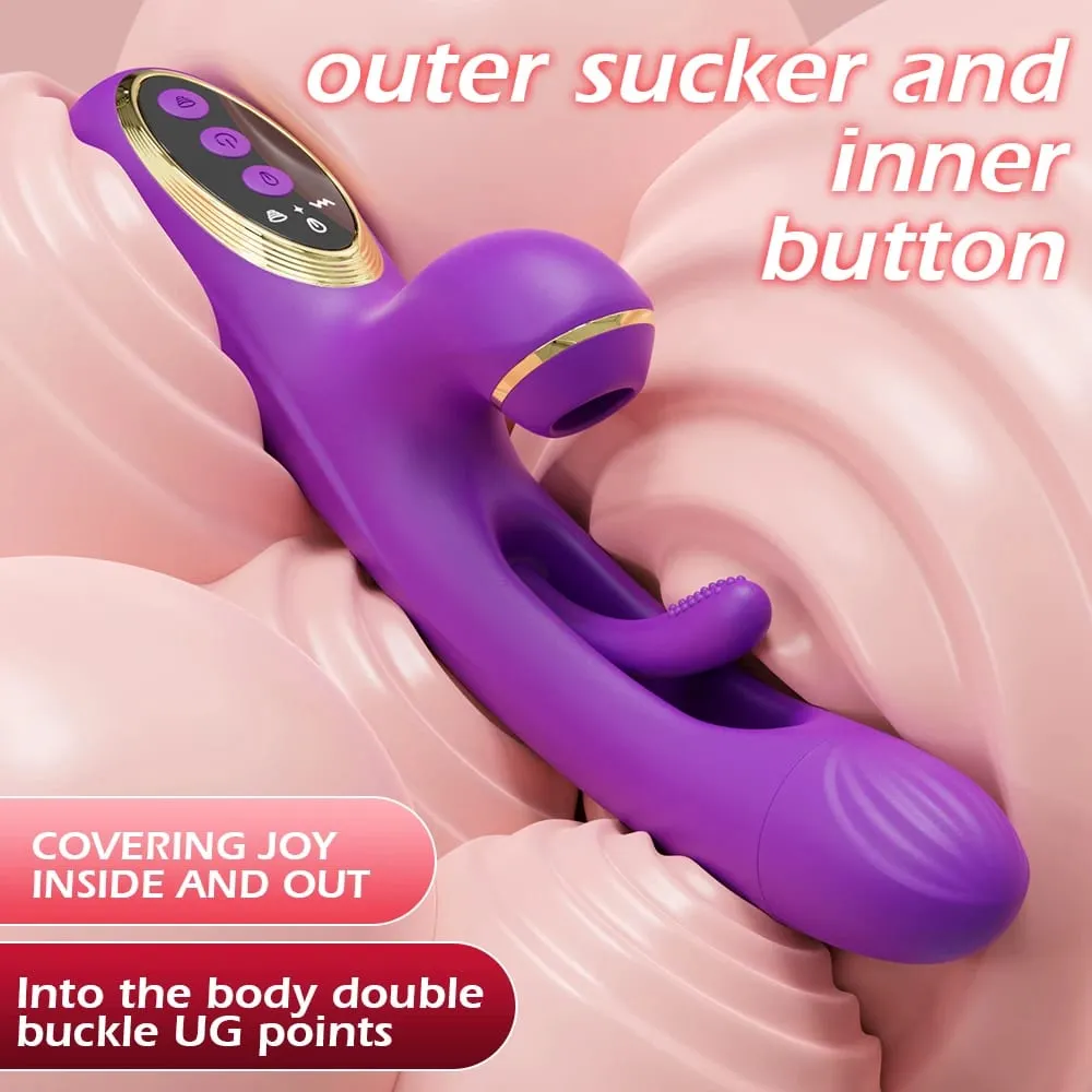 Vibromasseur à succion pour femmes, stimulateur de Clitoris et de point G, gode, masseur vaginal, jouets sexuels vibrants pour femmes adultes de 18 ans et plus — image 2