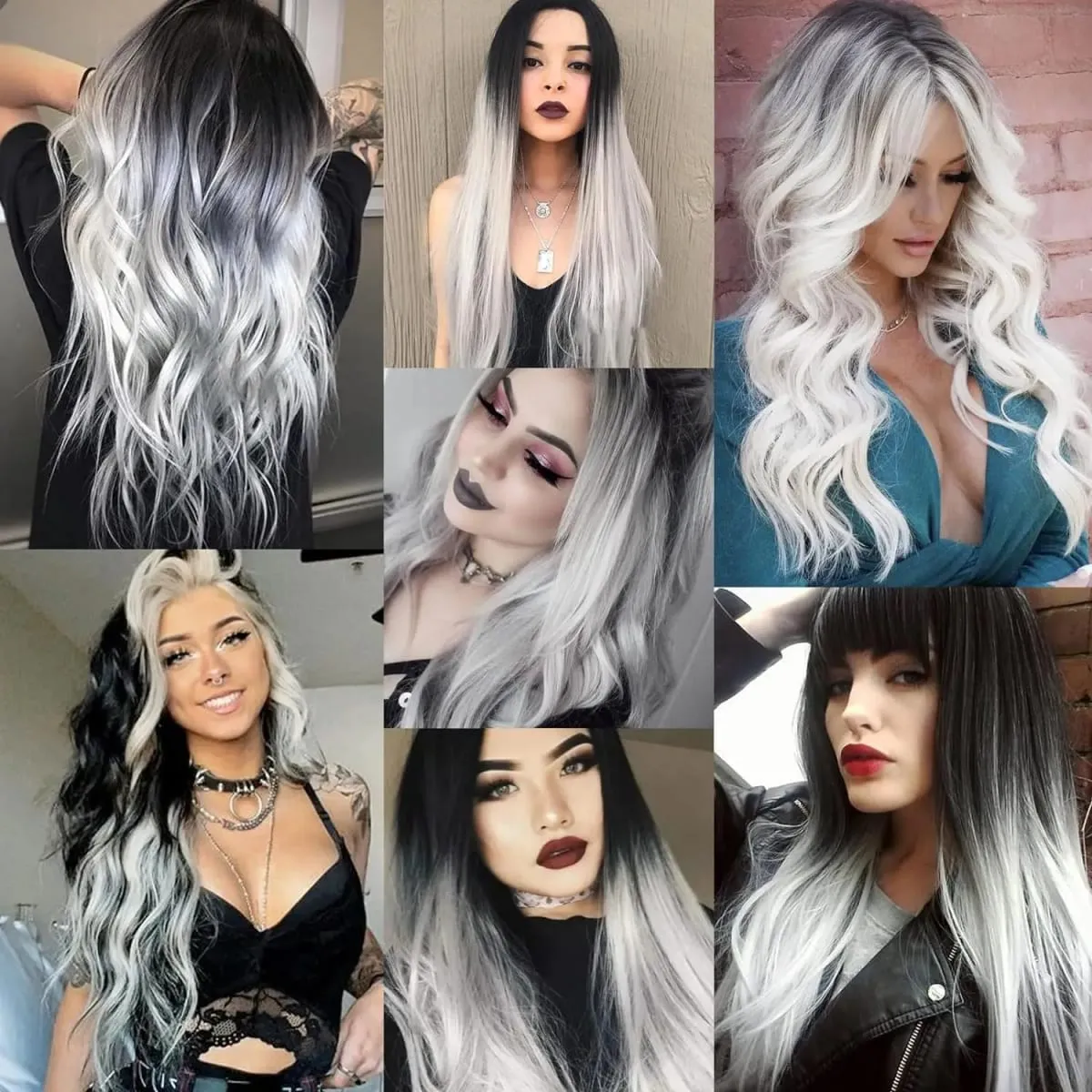 Synthetic 10Pcs colorful Hair Extensions Clip in Colored Party Highlights Extension for Kids Girls Long Straight Hairpiece — image 7