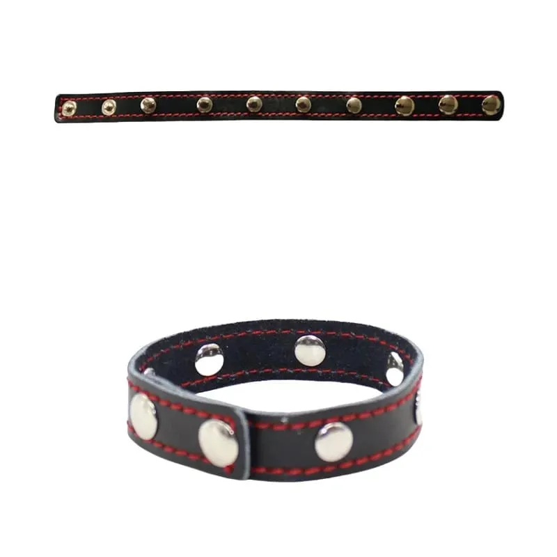 Anillo de cuero para pene de Semen ajustable de varios niveles con lazo para pene Bondage para hombres, pantalla para pene, Juguetes sexuales con gran retraso en la eyaculación — image 1