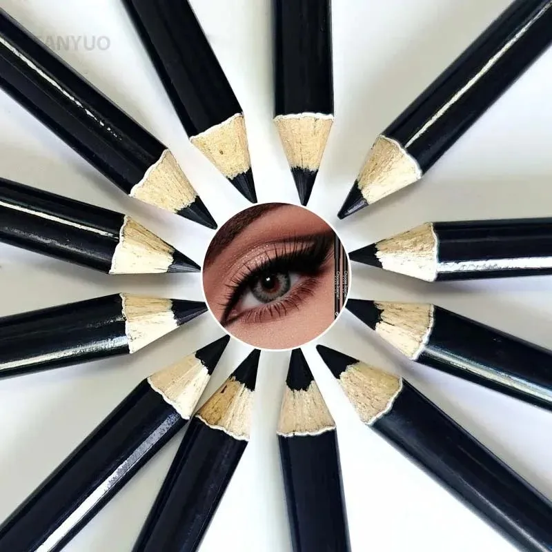 1–20 Stück wasserfeste schwarze Eyeliner-Stifte – wischfest, langlebig und anfängerfreundlich, glattes, hochpigmentiertes Punk-Augen-Make-up — image 4