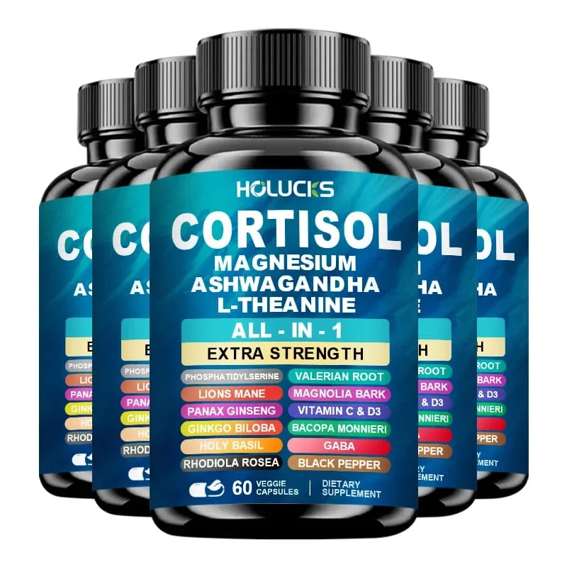 Fortschrittliches Cortisol-Ergänzungsmittel mit Vitamin D3 zur Stressbewältigung, zur Linderung von Stimmungsangst und zur Verbesserung der Schlafqualität und des allgemeinen Wohlbefindens — image 9