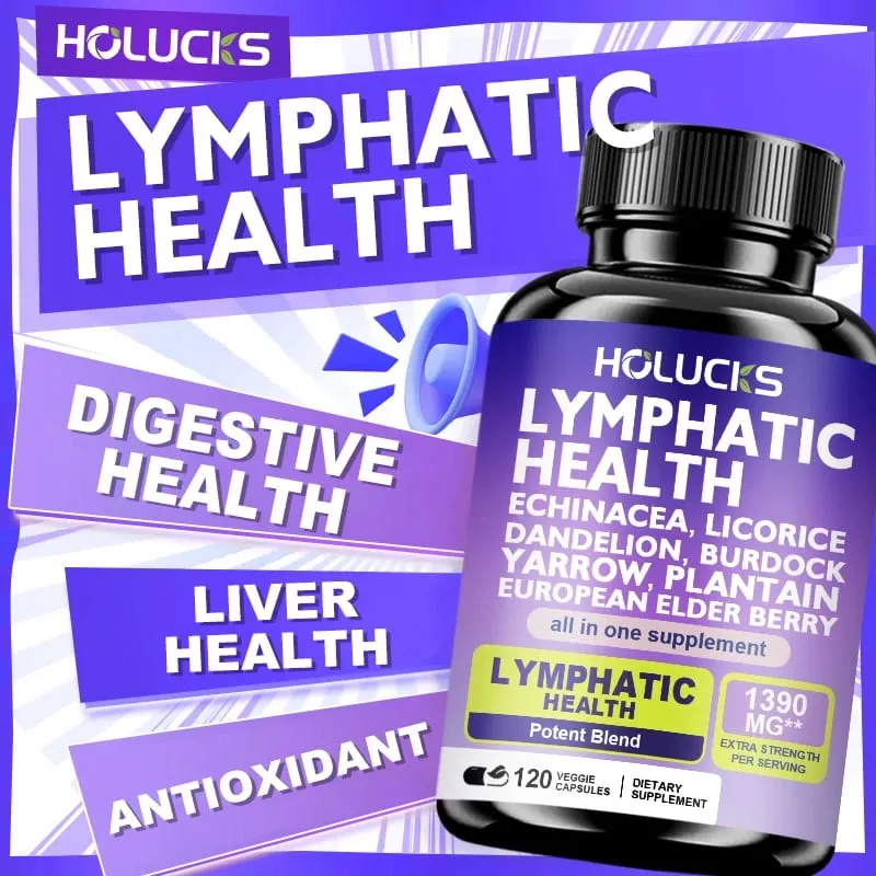 Acquista 2 Ricevi 2 gratis! Il supporto delle capsule per la salute linfatica pura riduce il gonfiore stimola la disintossicazione e il sistema immunitario migliora la circolazione — image 6