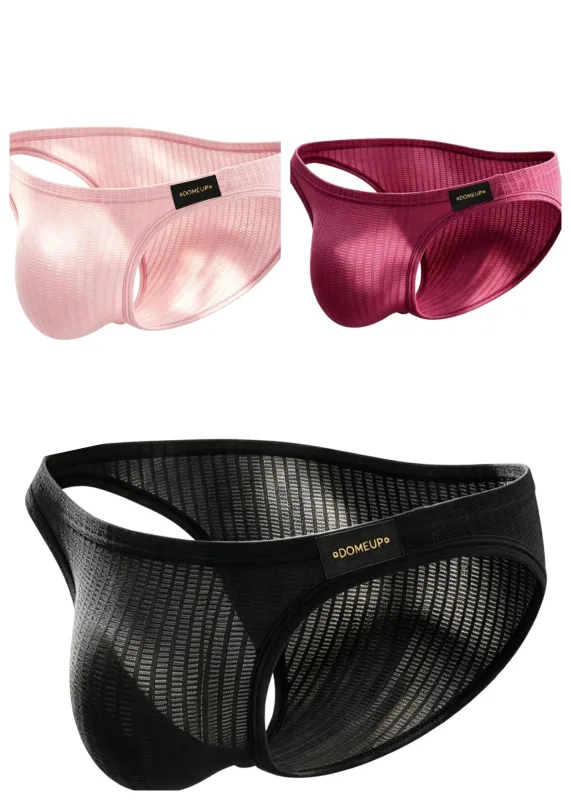 Herren-Slip mit niedrigem Bund, Waffelstruktur, hohl, atmungsaktiv, Sportunterwäsche, männliche Beutel-Dreieck-Unterhose — image 15
