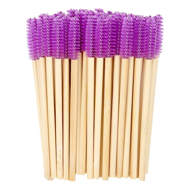 Wooden Makeup Mascara Brushes Wand Disposable Cosmetic Makeup Eyebrow Brush Applicator Eyelash Extension Cosmetic Brushes Tools — image 12