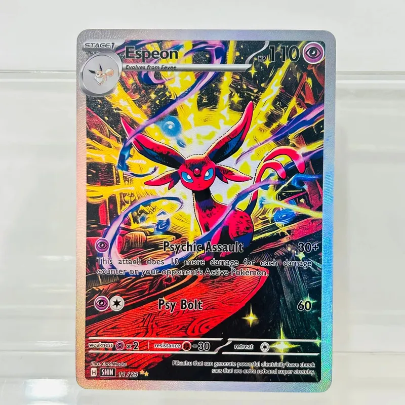 10Pcs (Charizard Mewtwo Gengar Vaporeon) DIY Holographic Texture Cards Perfect Condition Premium Anime Collection Card — image 2