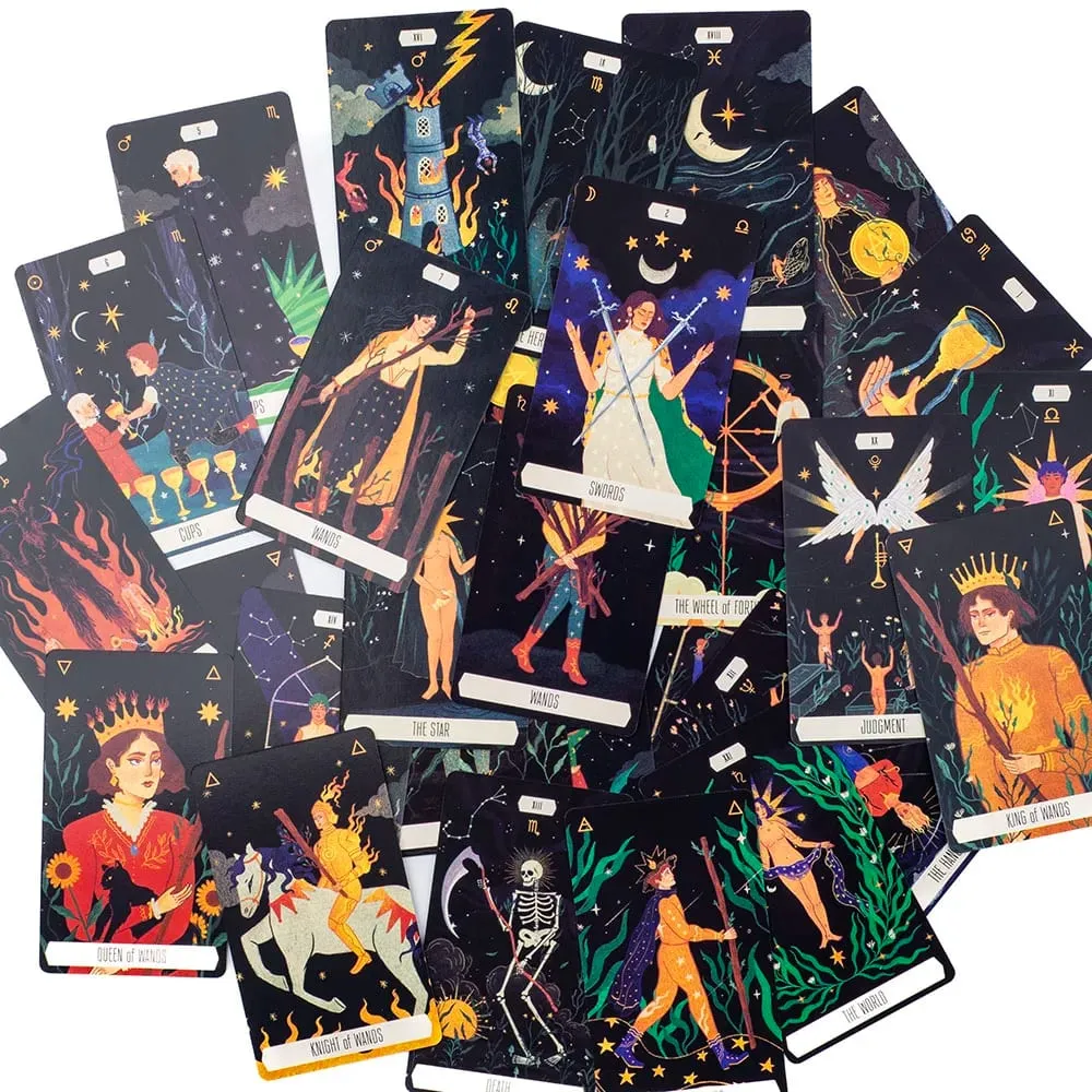 10.3x6cm Zodiac Tarot Cards for Fortune Telling And Divination Party Game Board Game Pack of 52 Unique Star Sign Cards — image 6