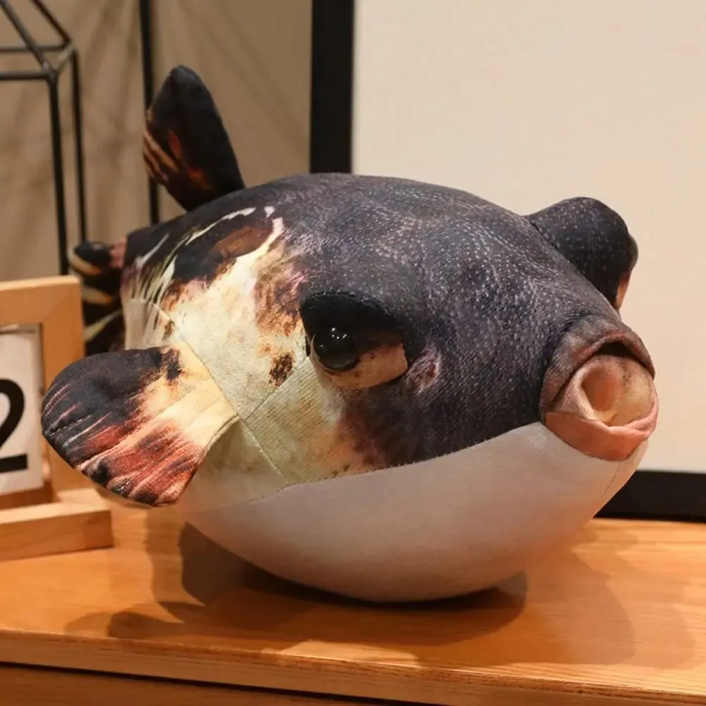 Pluszaki imitacja rozdymka-ryba pluszowa zabawka Sofa dekoracyjna śpiąca lalka rozdymka-ryba pluszowy wisiorek poduszka pod plecy 20cm — image 2