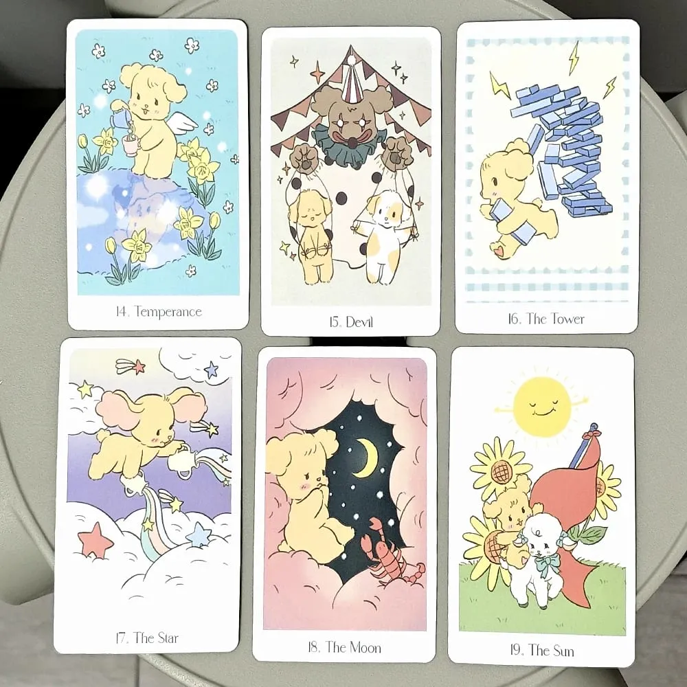 78 Keping Kad Tarot Kawaii 10.3*6cm Dek Tarot Chouchou