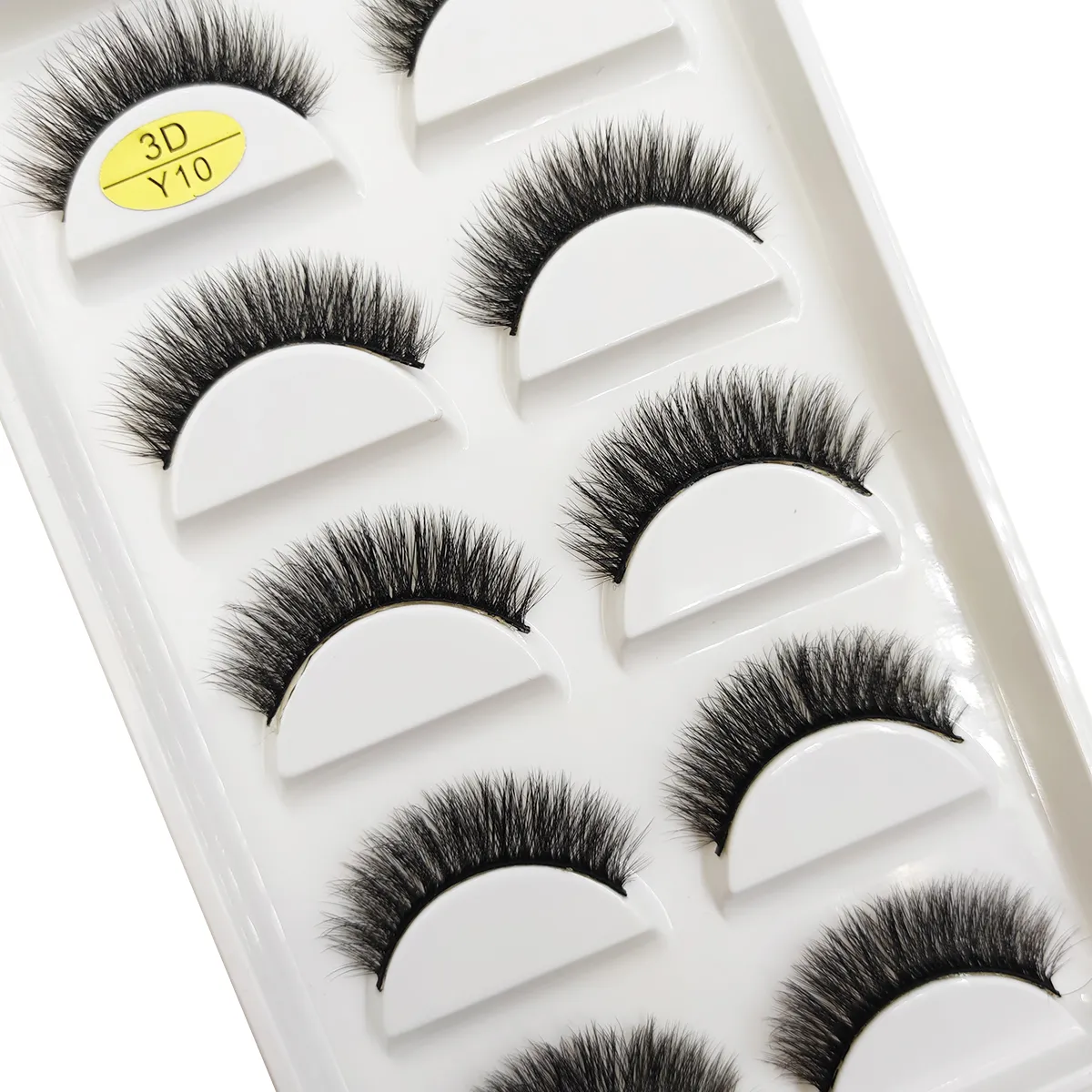 5 paires de Faux cils en vison 3D naturels, doux, vaporeux, moelleux, maquillage, beauté, chat Cilios, 9 Styles — image 6