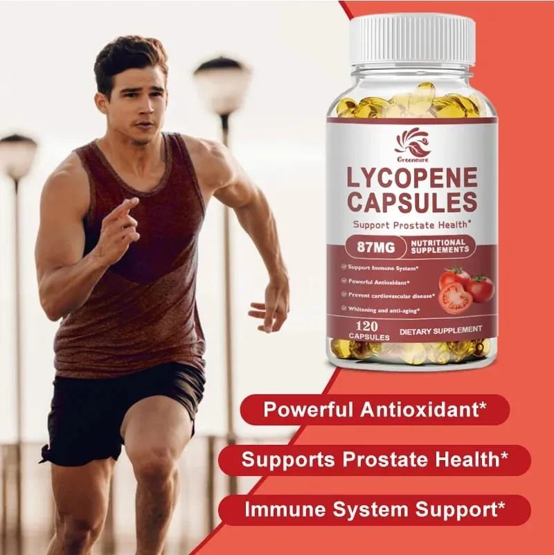 Lycopene Capsules Tomato Extract Protect Prostate Increases Physical Strength Supplement Energy Enhance Immunit — image 2