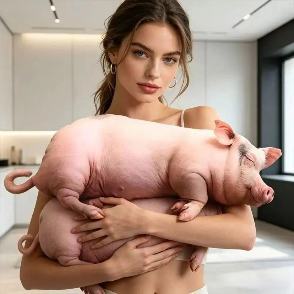 Materiale peluche Cuscino per il corpo animale Dimensioni 40 cm Texture morbida Cuscino per animali Giocattoli per bambole Imbottito in cotone PP Design carino — image 6