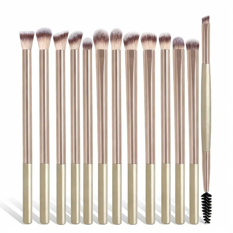 13 Pcs Makeup Brushes with Bag Multi-functional Eye Makeup Brush Set Professional Blending Eyeshadow Concealer Eyebrows Eyeline — image 4