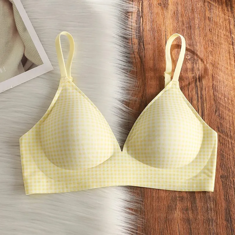 Elegantní Seamless Bralette Malá poprsí Sbírka Proti povisnutí Tenká nastavitelná ramínka Wirefree Comfort Fit UK Light Support Podprsenka — image 9