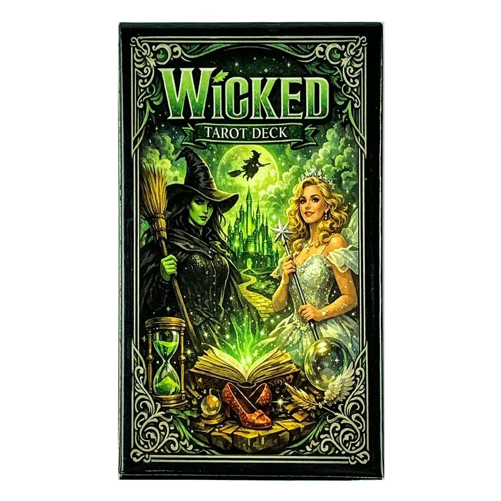 Nouveau Wicked Tarot Deck 78 cartes Tradition Tarot cartes Version anglaise Divination jeux de société Halloween et jeux de noël
