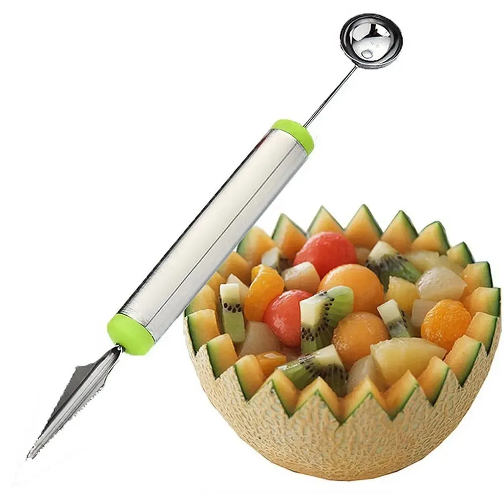 Fruit Platter Carving Knife Melon Baller Spoon Ice Cream Scoop Watermelon kitchen gadgets accessories Slicer Tools — image 8