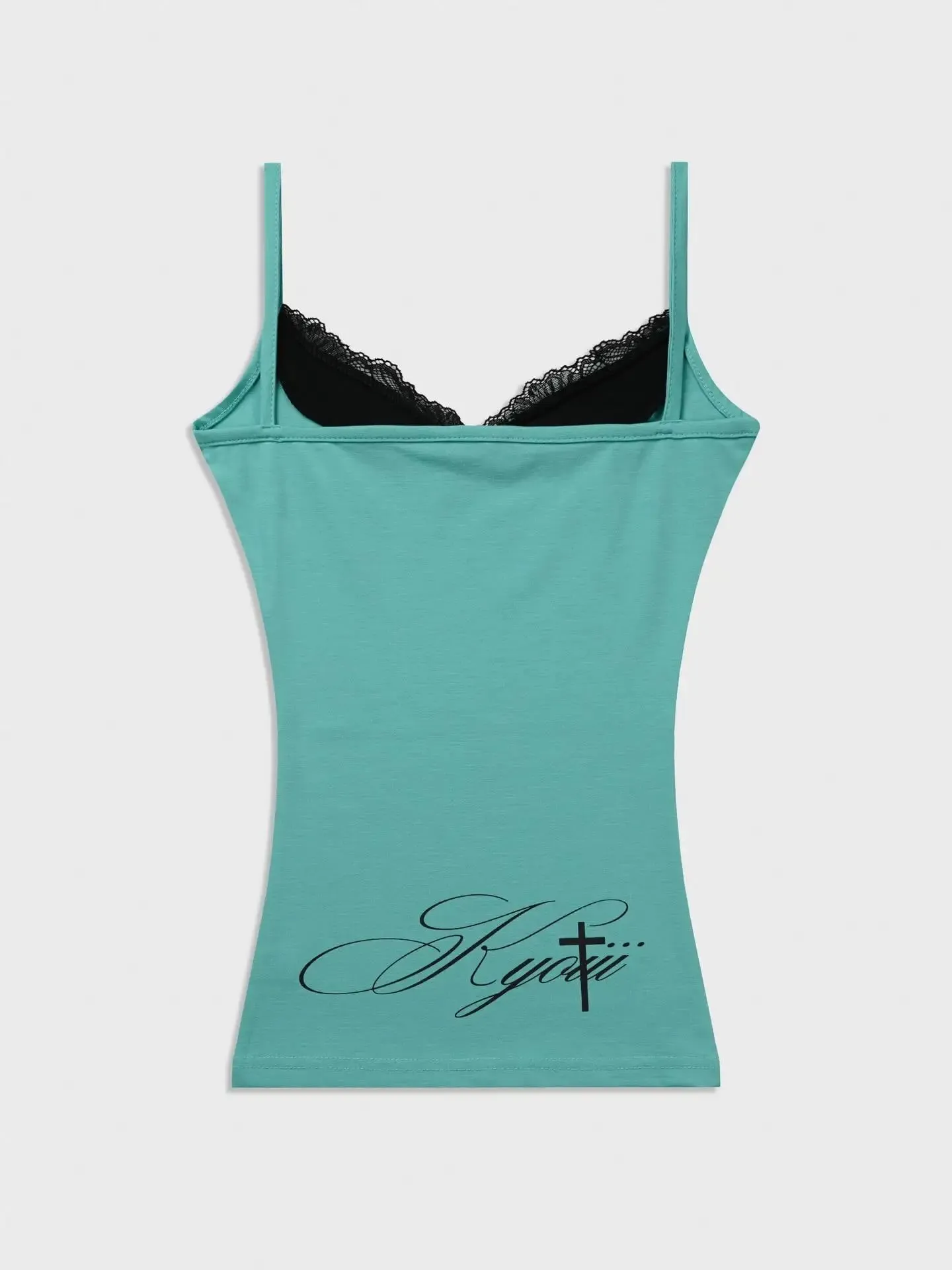 มิลเลนเนียลสไตล์Y2K Skullลูกไม้ลายHalter Top Punk Goth Harajukuสไตล์ฤดูร้อนSpice Girls Aesthetic Slim Streetwear — image 14