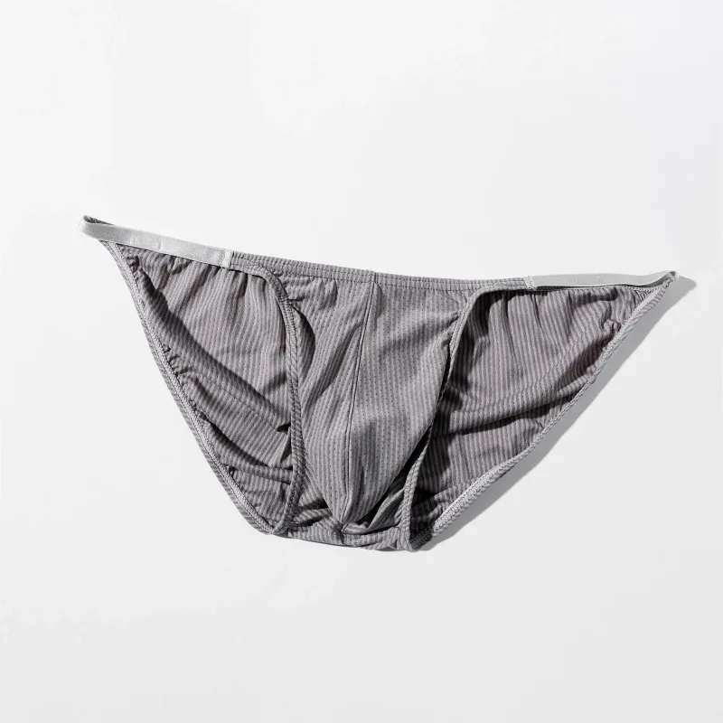 Homme slips sous-vêtements Sexy hommes poche bombée String Mini culottes hommes taille basse Bikini Lingerie caleçons Slip Hombre — image 22