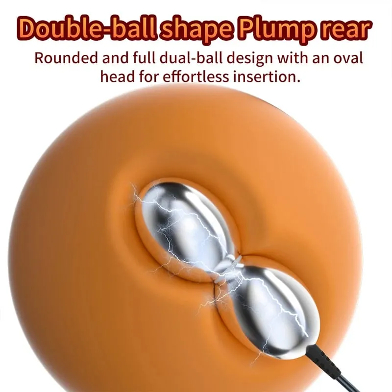 SM Elektrische Schock Doppel Kugeln Anal Butt Plug Prostata Massager E-stim Sex Spielzeug Für Männer Homosexuell Frauen Vagina stimulation Ass Dilatator — image 2