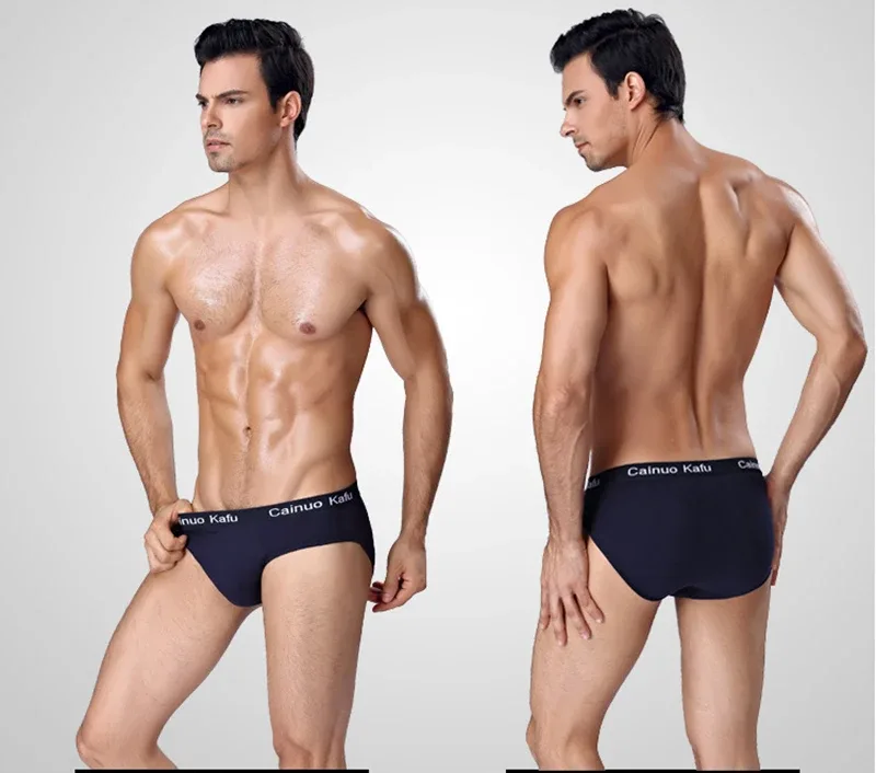4 pièces/lot été hommes Triangle pantalon grande taille hommes sous-vêtements Sexy garçon confortable solide caleçons anti-champignons hommes culottes — image 16