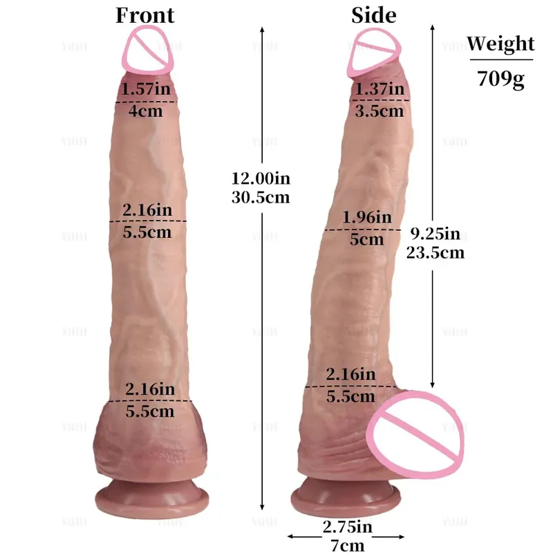 สมจริงยาวDildoเนื้อผิวนุ่มBig Dickซิลิโคนคู่ขนาดเล็กPenisสำหรับชายหญิงAnal Sexของเล่นดูดถ้วยmasturbator