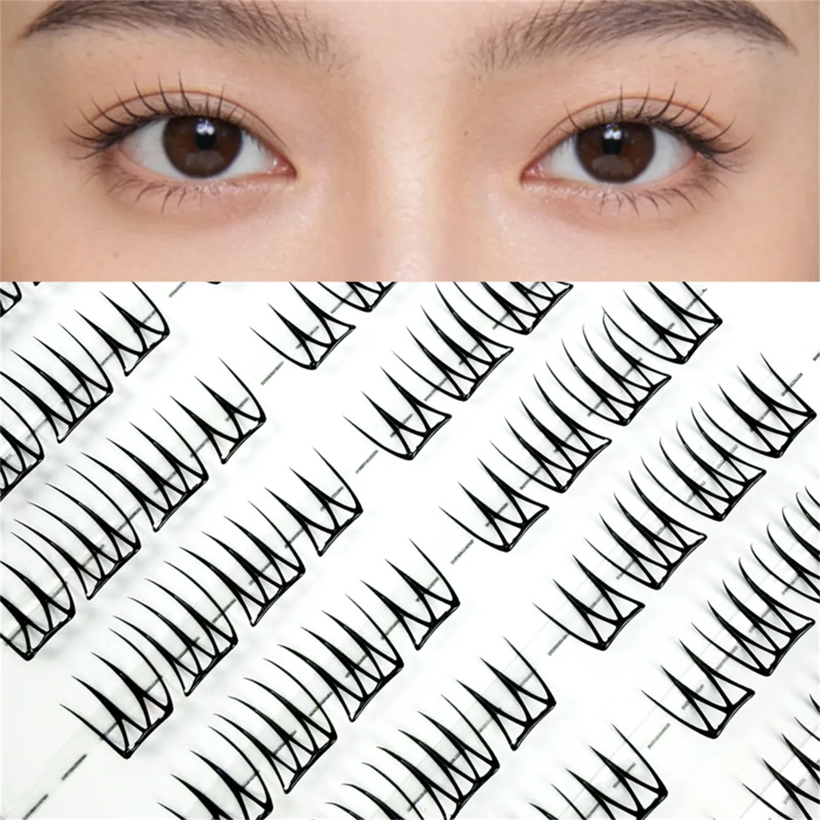 กลุ่มสตรี 3.0 ขนตาปลอมเกาหลีสไตล์ธรรมชาติขนาดเล็กบางขนตาไม่ต้องใช้กาว C Curl Daily Eye แต่งหน้า Essentials — image 3