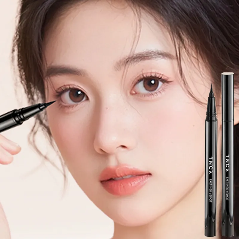 1 ชิ้นสีดำ Eye Make-up Liquid Eyeliner Lasting กันน้ำไม่ซีดจางเครื่องมือแต่งหน้าความงาม Quick Dry Non Halo Dye อายไลเนอร์ — image 3