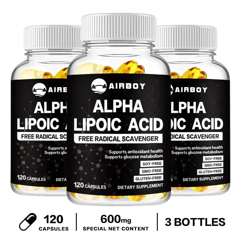 Alpha Lipoic Acid Softgels - Supports Nervous System Health Powerful Antioxidant Promotes Metabolism Healthy Aging — image 9