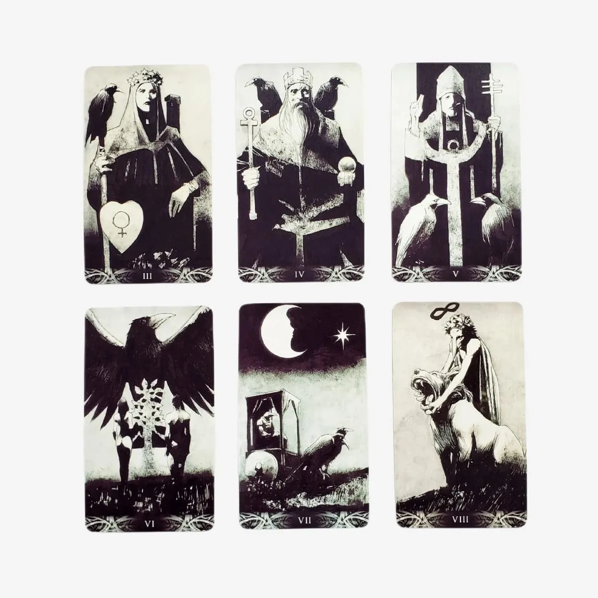 78 pezzi Murder Of Crows Roi tarocchi Versione inglese Giochi da tavolo Cartomanzia Gioco Strumenti di divinazione per tutte le abilità — image 4
