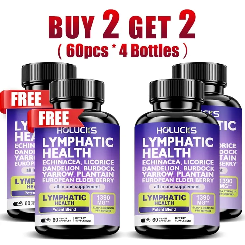 Acquista 2 Ricevi 2 gratis! Il supporto delle capsule per la salute linfatica pura riduce il gonfiore stimola la disintossicazione e il sistema immunitario migliora la circolazione — image 11