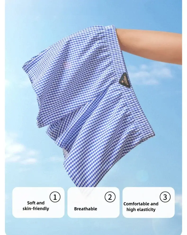 3Pack Cotton Mens Aro Pants Summer Thin Mens Boxers Loose Breathable Trendy Pajama Pants Moisture Wicking Boxershorts — image 2