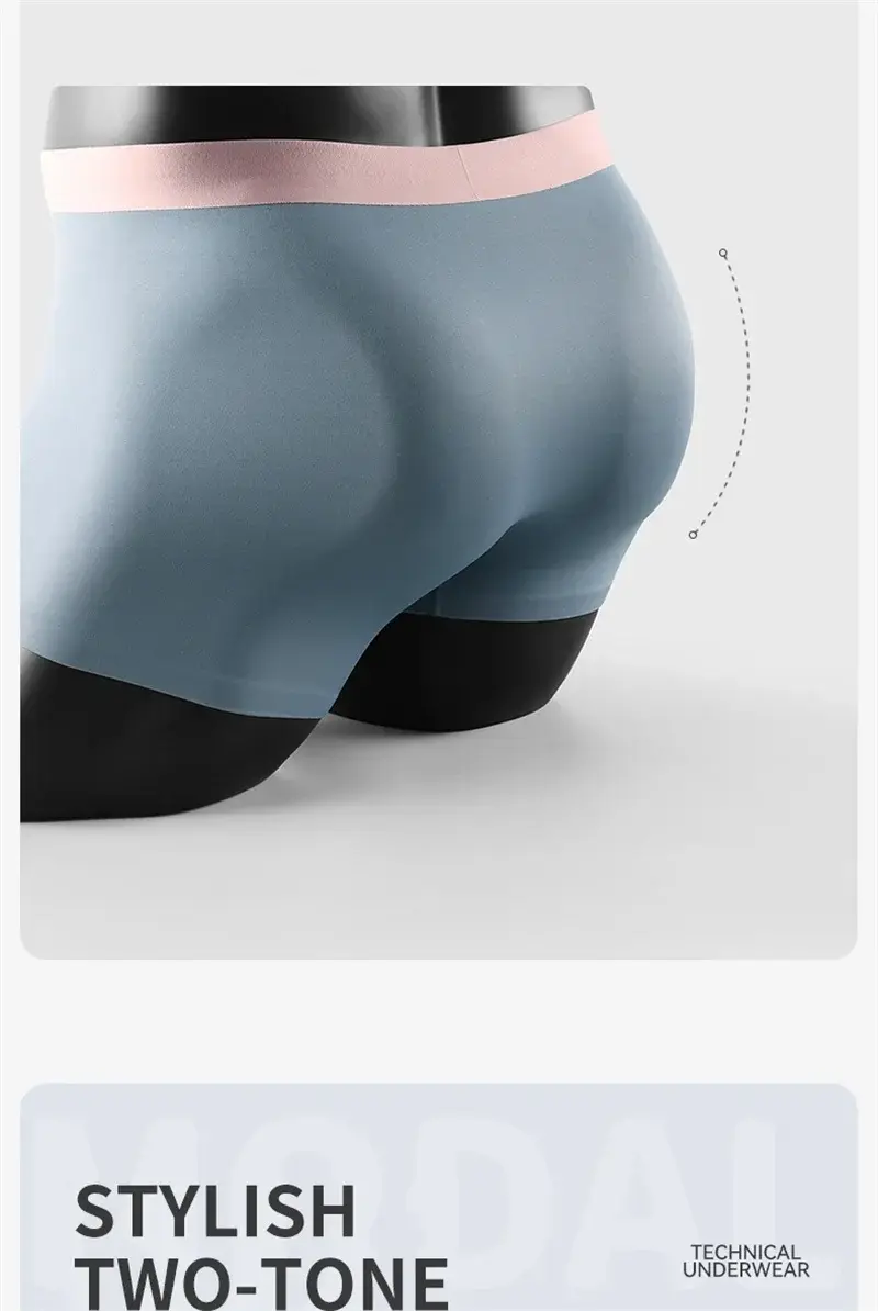MiiOW 3Pcs Nylon Breathable Summer Men's Panties Seamless Men Underwear Antibacterial Cotton Crotch Man Boxers Mens Underpants — image 11
