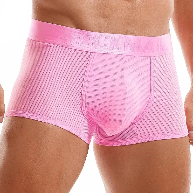 Sexy Underwear Mens Flat Corner Pants Ice Silk Breathable Youth Quadrangle Pants Guard Pants Mesh Quick Drying — image 11
