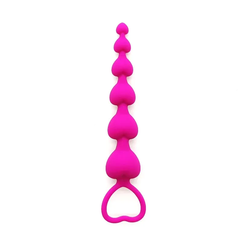 Perline anali super lunghe Plug anale Massaggio prostatico Big Butt Plug Palline vaginali Stimolazione anale Tirare tallone Dildo Giocattolo del sesso anale profondo — image 8