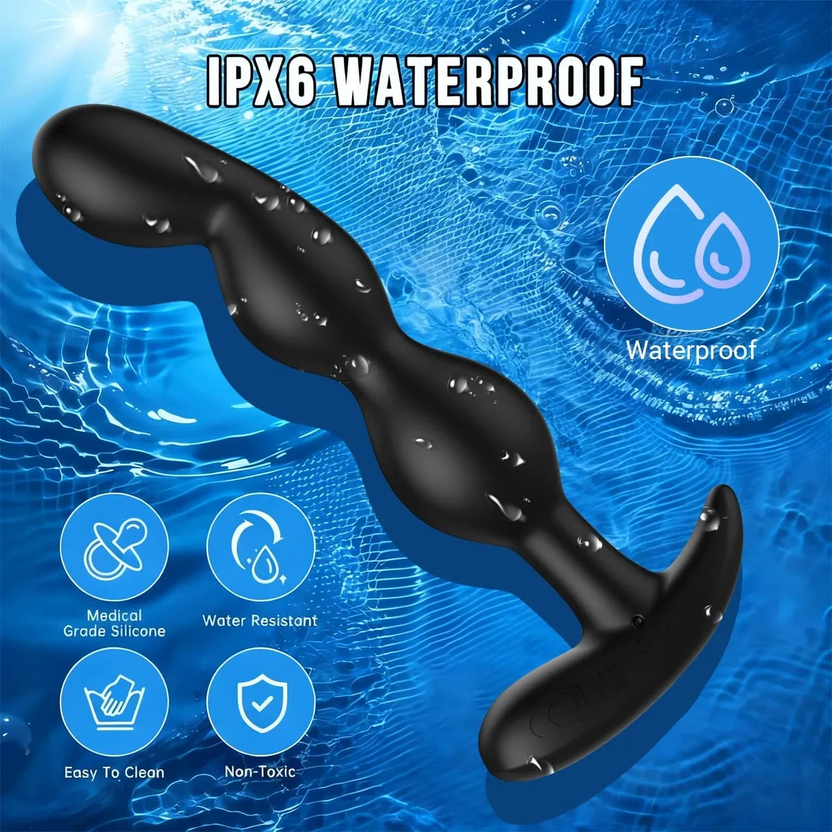 Aplikasi Bluetooth Anal Plug Vibrator untuk Pria Pemijat Prostat Nirkabel Remote Butt Plug Bergetar Mainan Seks Dewasa untuk Wanita Pria Gay — image 6