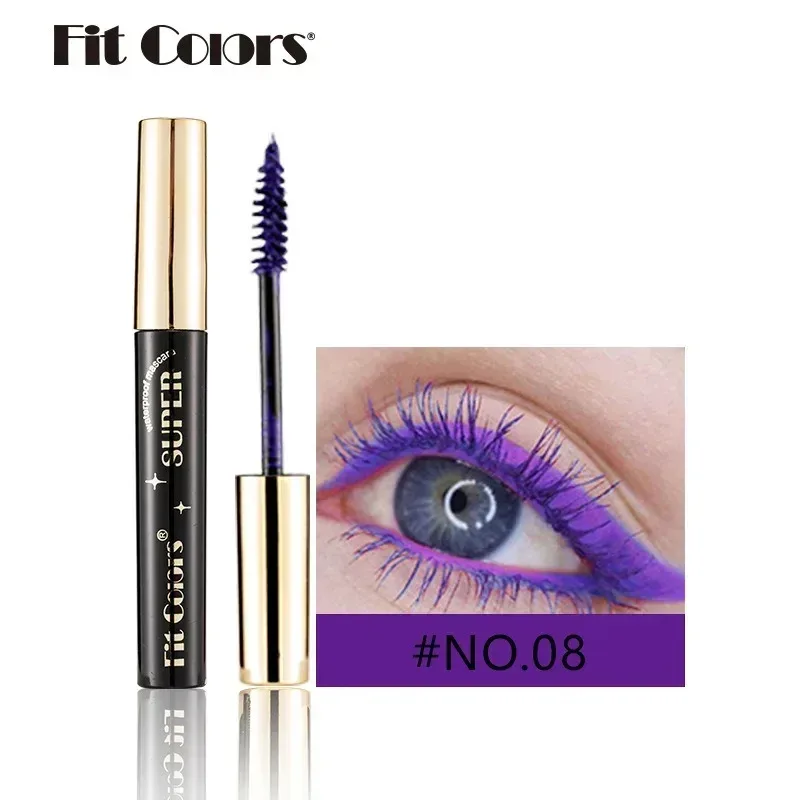 Gekleurde Mascara Make-up 4D Zijdeachtige Natuurlijke Lange Wimpers Mascara Waterproof Langdurige Uitbreiding Dikke Blijvende Curling Mascara — image 17