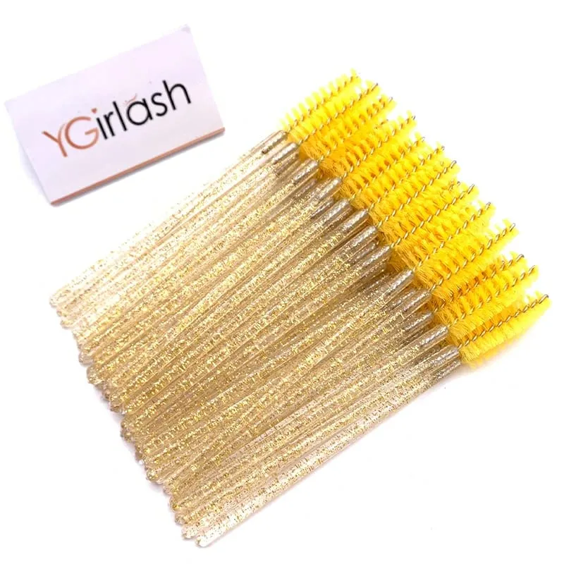 YGirlash 50Pcs Lash Swans Aplikator Bulu Mata Kristal Pemegang Berlian Pakai Nilon Tongkat Maskara Berus Alat Kosmetik — image 22