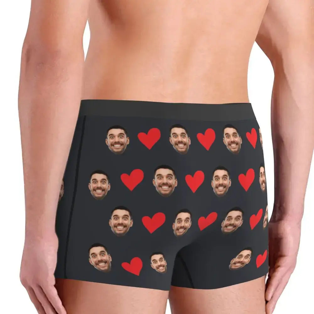Personalized Face Photo Underwear Custom Heart Boxer Briefs Men Briefs Gift For Husband Anniversary Gift for Dad — image 17