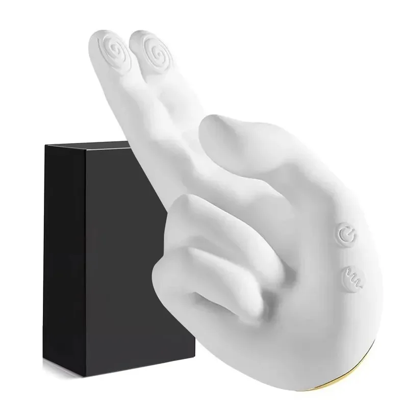 นวดมือขายส่งสมจริงนิ้วมือกระพือ Clitoral Stimulator ยืดหยุ่นมือ Vibrator ผู้ใหญ่เพศของเล่น