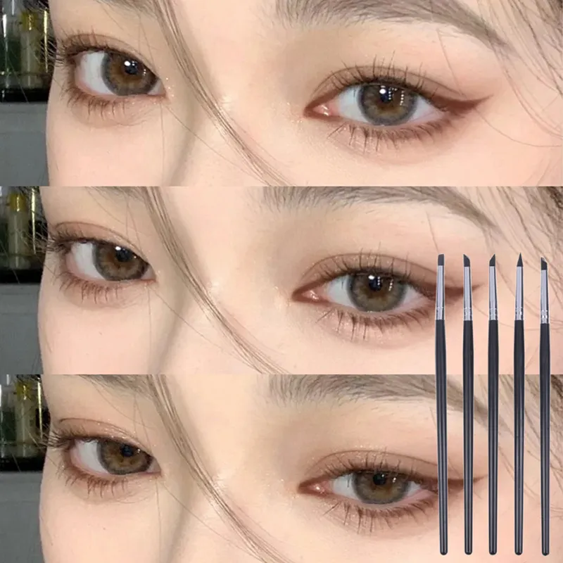 1 cepillo delineador de ojos de silicona negro, cepillo multiusos para cejas, lápiz labial, fácil de usar, lápiz para pintar uñas, maquillaje para dar forma a los ojos — image 3