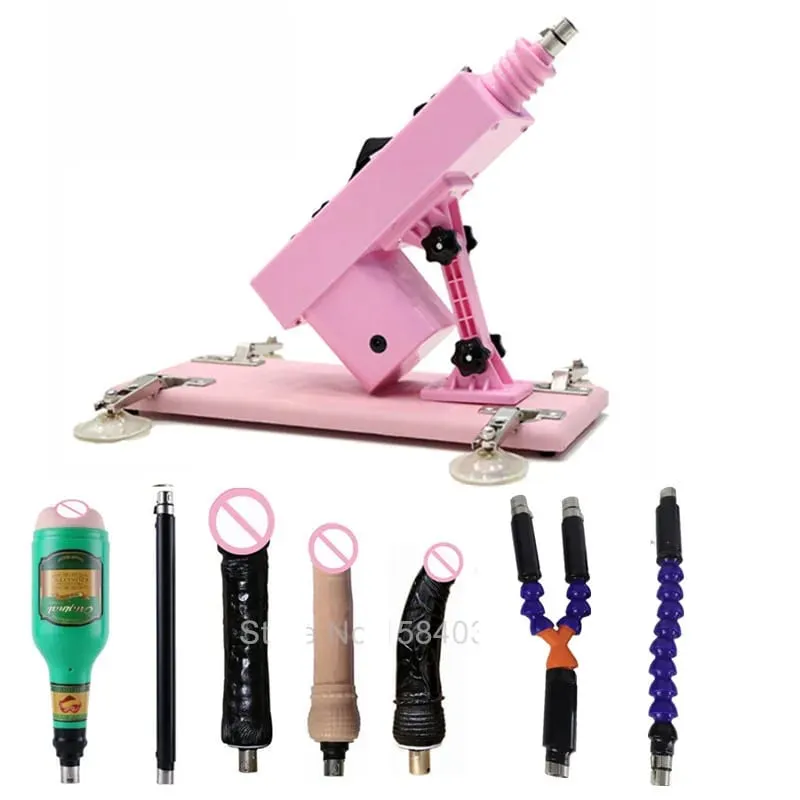Macchina automatica del sesso del vibratore del motore forte con gli allegati del dildo Giocattoli regolabili del sesso della macchina di amore della pistola per il gioco adulto delle donne dell'uomo — image 24